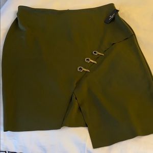 NWT! Olive green funky subs pencil skirt
